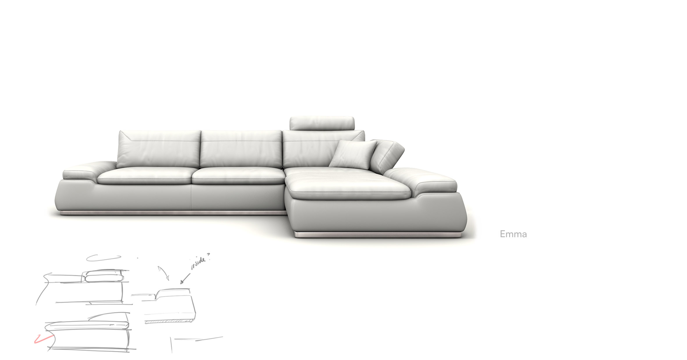 Streamlined minimalist living room setup showcasing Hilker Emma Sofa’s neutral elegance and functional adaptability.