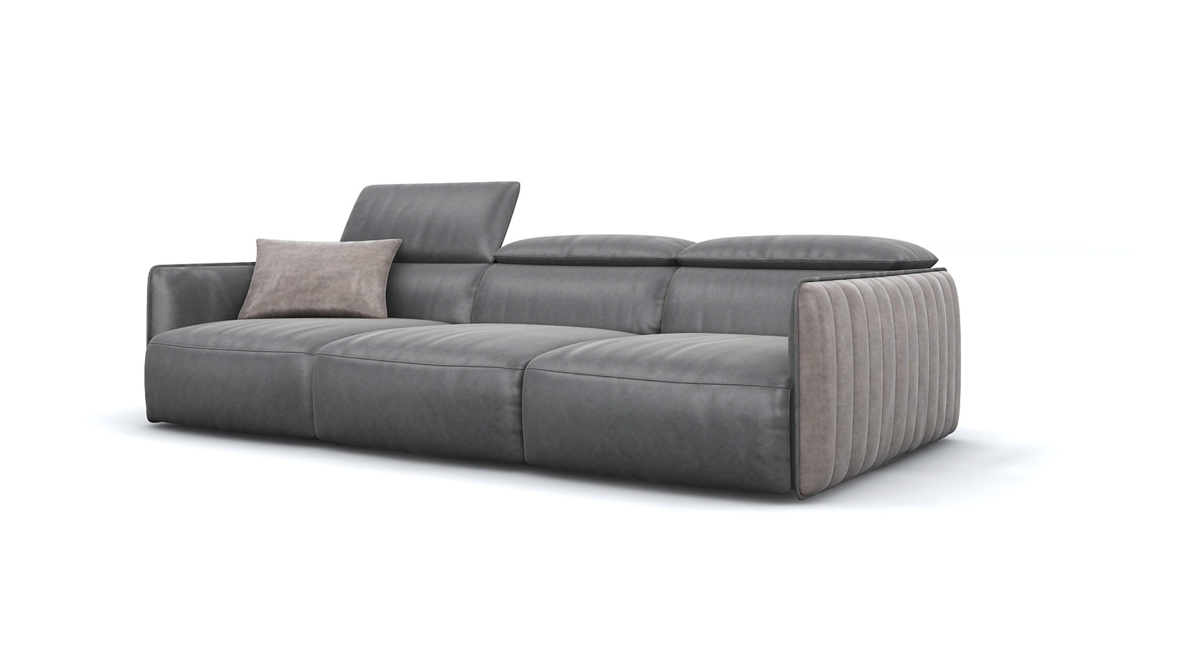 Armed Two-Toned Leather and Fabric Functional Collection