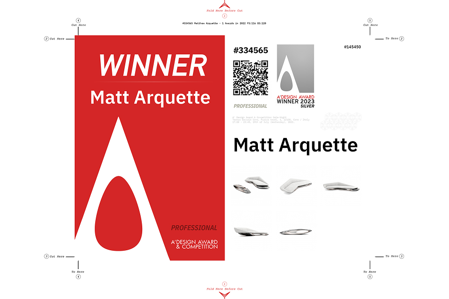Matt Arquette携Merete休闲组合系列荣膺A'Design Award